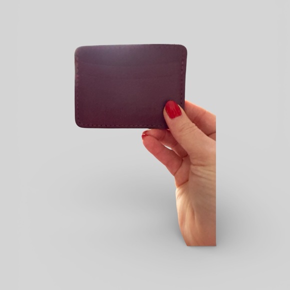 Portland Leather Card Holder in Lollipop! - Picture 4 of 4